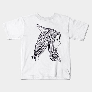 Female miqo'te Kids T-Shirt